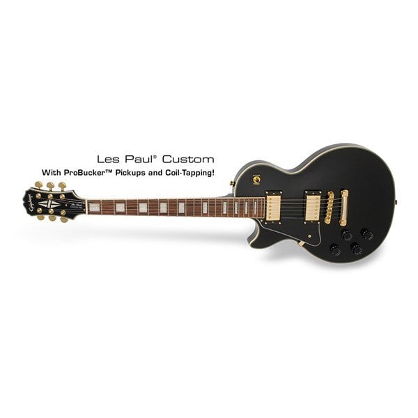Epiphone Les Paul Custom PRO Ebony Solak Elektro Gitar