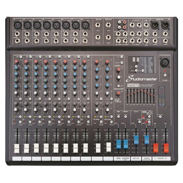 Studiomaster PH1000X 10 Power Mikser 1000 Watt