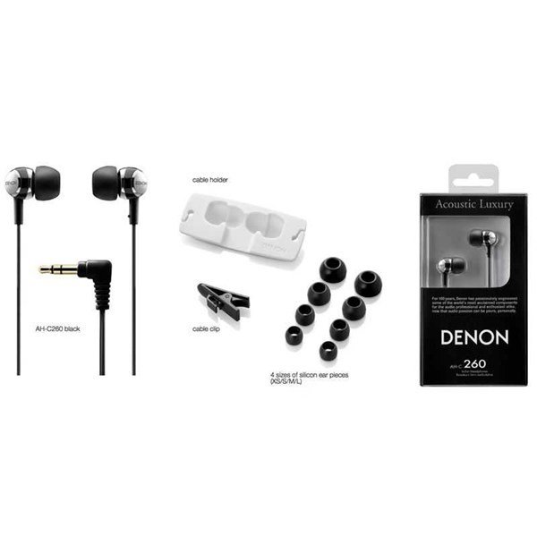 Denon AHC-260 (Siyah) Dinamik Kulakiçi Kulaklık