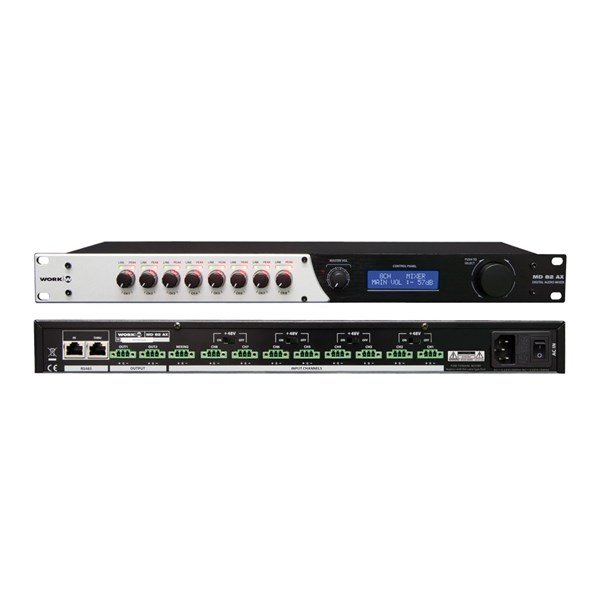 Work MD 82 AX - 8 Kanal Dijital Mikrofon Mikseri