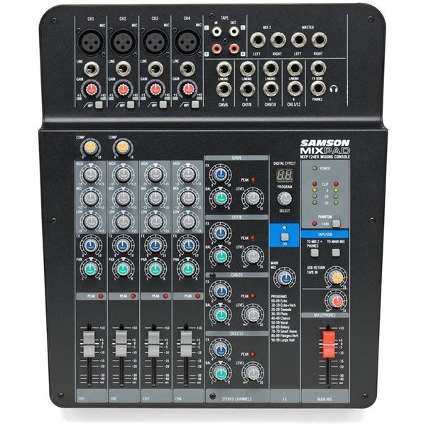 Samson MXP124FX 12-Girişli Efektli Deck Mikser