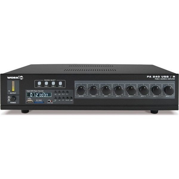 Work PA 240 USB/R - 300 W USB/SD MP3/WMA 4 Bölge Mikser Anfi