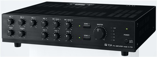 ER - 2-Bölge 240W Trafolu 6 Mikrofon Giriş Amfili Mikser