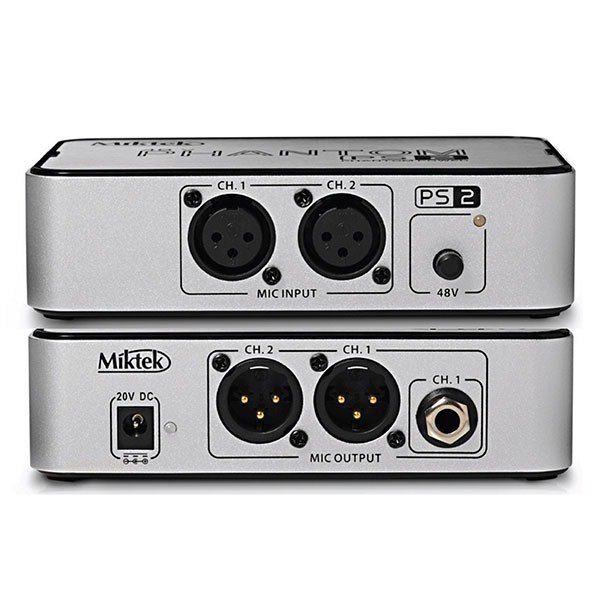 Miktek PS2 - 2 Kanallı 48V Phantom Power