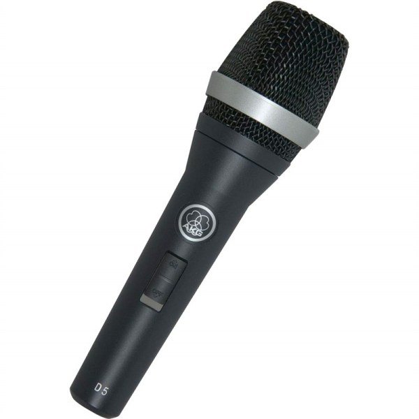 AKG D5S Profesyonel Dinamik Sahne ve Vokal Mikrofonu Açma Kapama Düğmeli