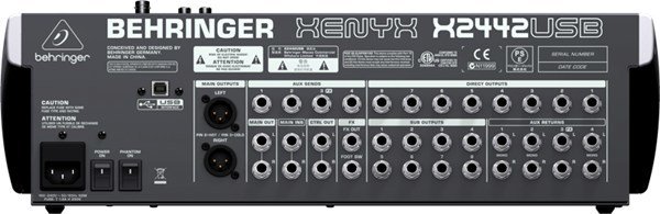 Behringer Xenyx X2442 USB 16 Kanal Deck Mikser