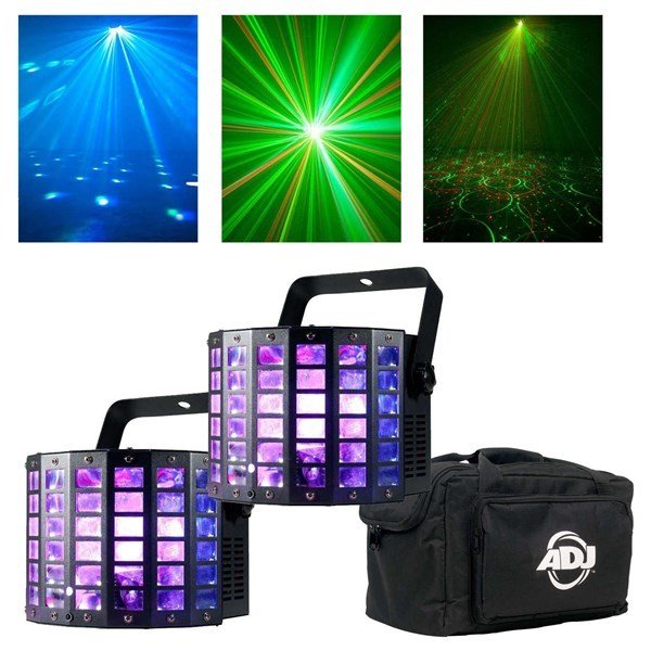 W Led Efekt , Kırmızı-Yeşil Lazer