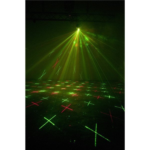 W Led Efekt , Kırmızı-Yeşil Lazer