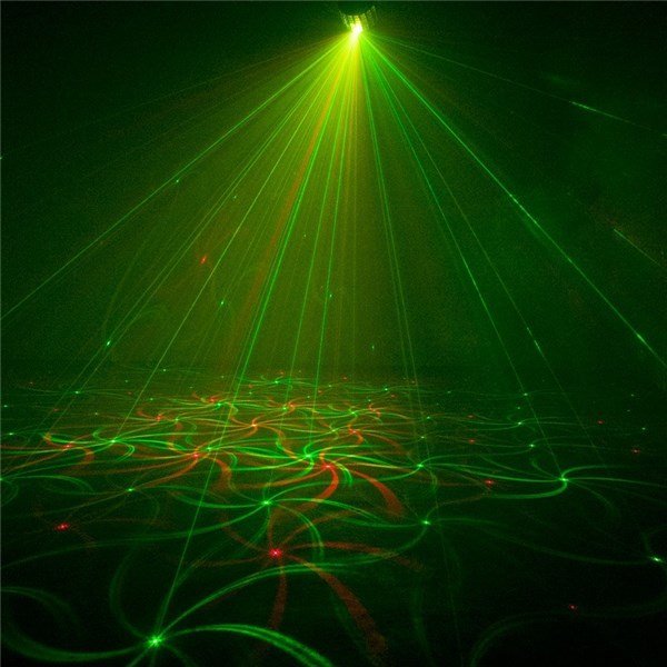 W Led Efekt , Kırmızı-Yeşil Lazer