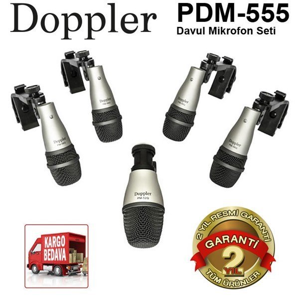 Doppler PDM 555 Davul Mikrofon Seti