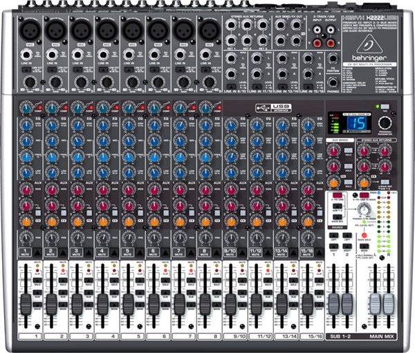 Behringer Xenyx X2222 USB 16 Kanal Deck Mikser