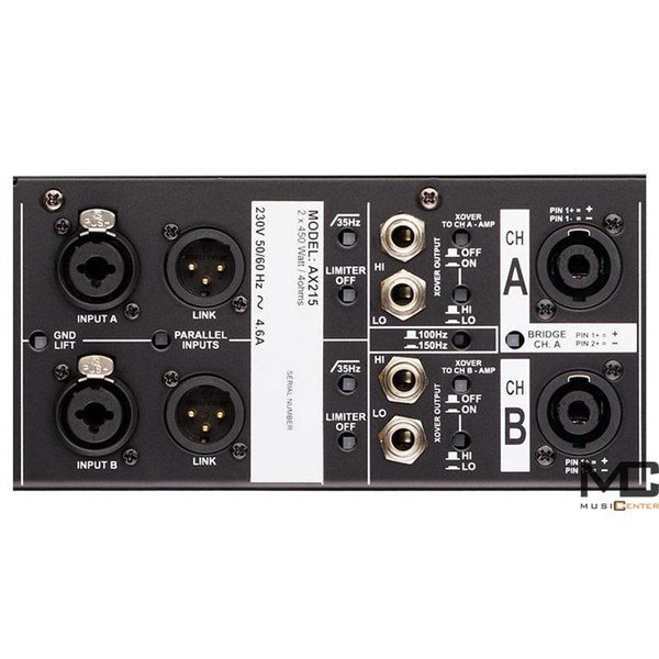 Studiomaster AX 215 - 4 ohm 450 Watt Güç Amplifikatörü