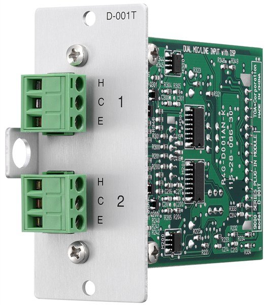 Toa D-001 T - Dual Mic/Line Input Module With DSP