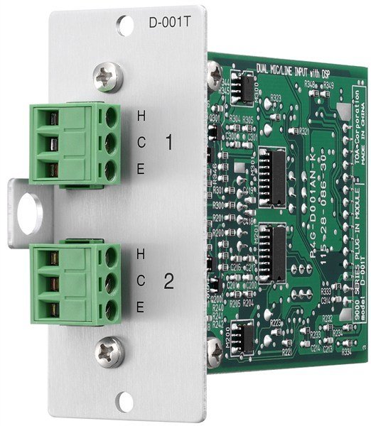 Toa D-001 T - Dual Mic/Line Input Module With DSP