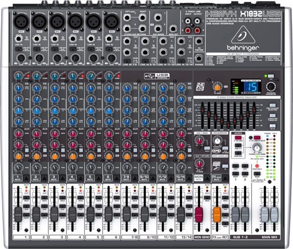 Behringer Xenyx X1832 USB 14 Kanal Deck Mikser