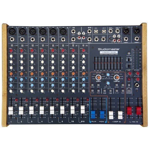 Studiomaster VISION 2008 - 6 Mono 2 Stereo 2x1000W 8 ohm