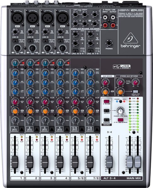 Behringer XENYX 1204USB 8 Kanal Deck Mikser