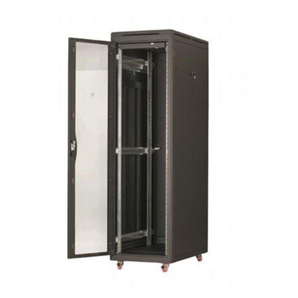 Asrack SPR12U66 12U Dikili Tip Cam Kapaklı Rack Dolap