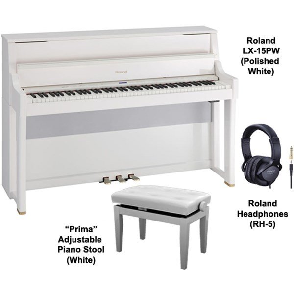 Roland LX-15E-PW Parlak Beyaz Dijital Piyano