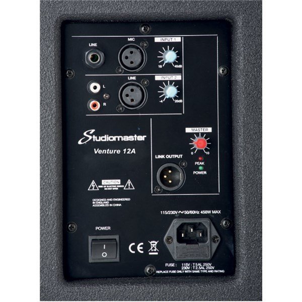 Studiomaster Venture 15AP - 12 inç 500W Rms Aktif Kabin Hoparlör
