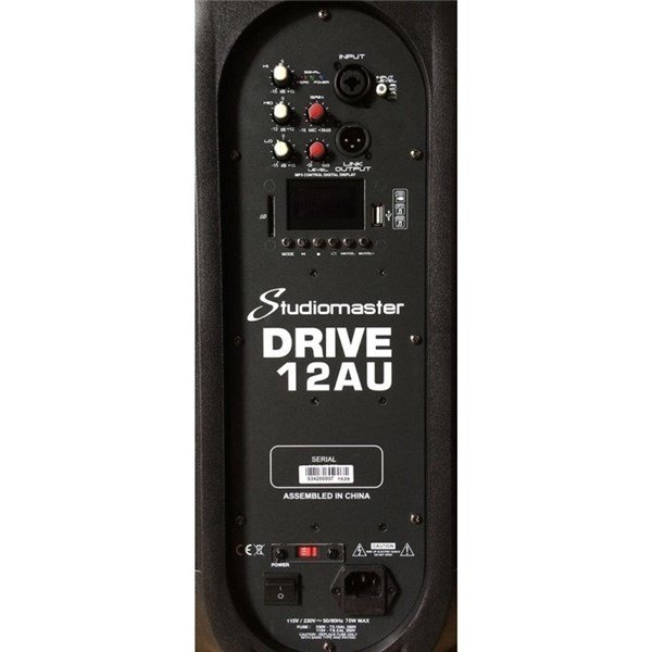 Studiomaster Drive 12AU - 12 inç Usb Sd Kayıt Aktif Kabin Hoparlör