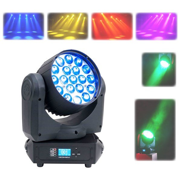 American Dj Inno Color Beam Z19 - 19x 10 Watt Led Moving Wash Spot