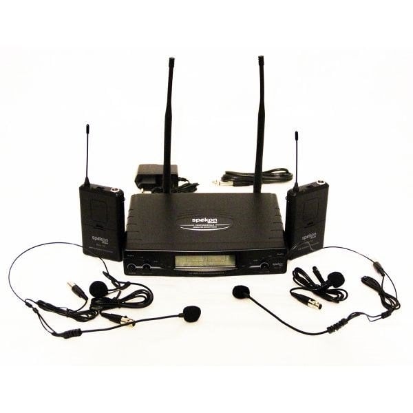 Spekon SOLO 10 - UHF  İkili Yaka Mikrofon Seti
