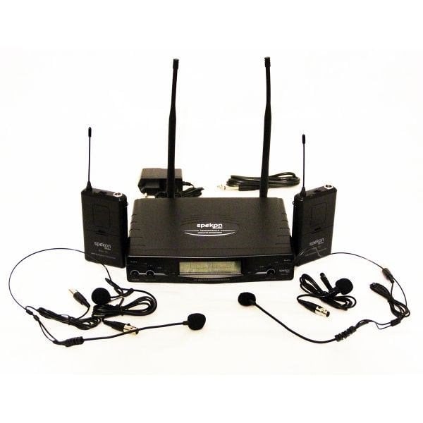 Spekon SOLO 10 - UHF  İkili Yaka Mikrofon Seti
