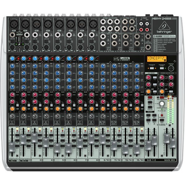 Behringer Xenyx QX2222USB 16 Kanal Deck Mikser