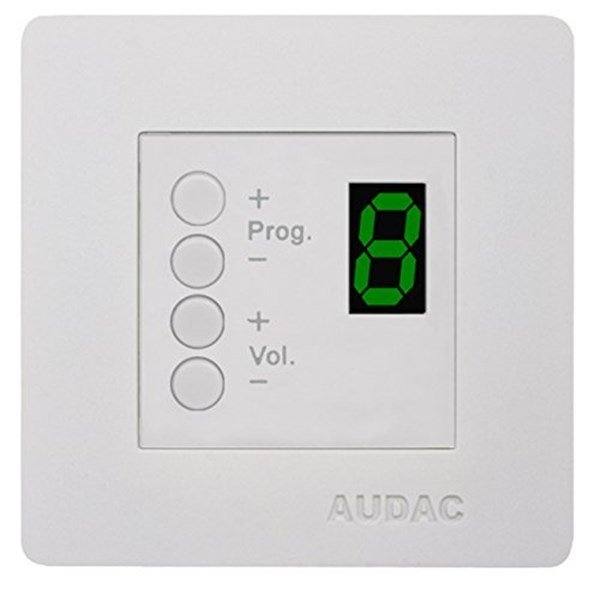 Audac DW4020 W (Beyaz) 43x43 Duvar için Ses ve Program Kontrol Paneli