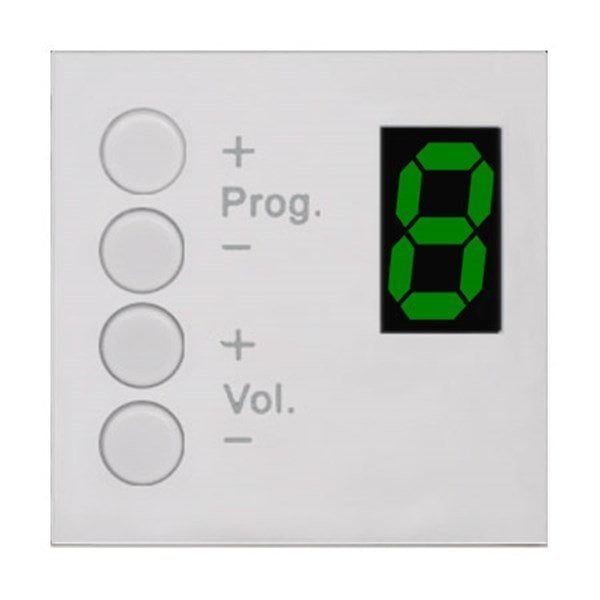 Audac MWX45 W (Beyaz) 45x45 Volum Kontrol Program Seçici Duvar Paneli