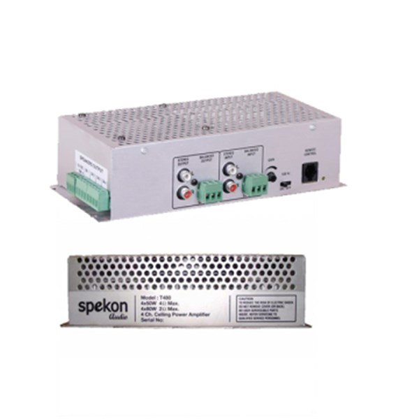 Spekon T 480 - 4x80W Tavan Tipi Güç Amplifikatörü