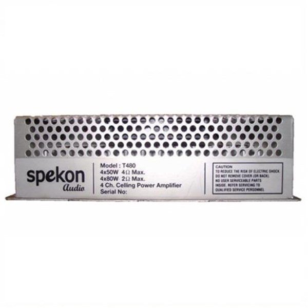 Spekon T 480 - 4x80W Tavan Tipi Güç Amplifikatörü