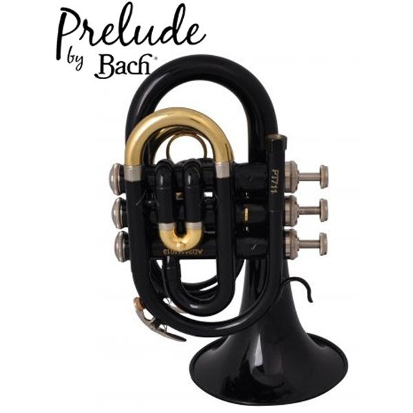 Prelude By Bach PT710-B Pocket Trompet (Black)