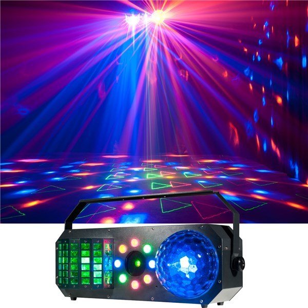 Amerikan Dj Boom Box FX 2 Gobo, Moonflower, Strobe/Chase Lazer Efekt