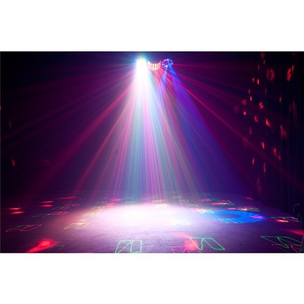 Amerikan Dj Boom Box FX 2 Gobo, Moonflower, Strobe/Chase Lazer Efekt