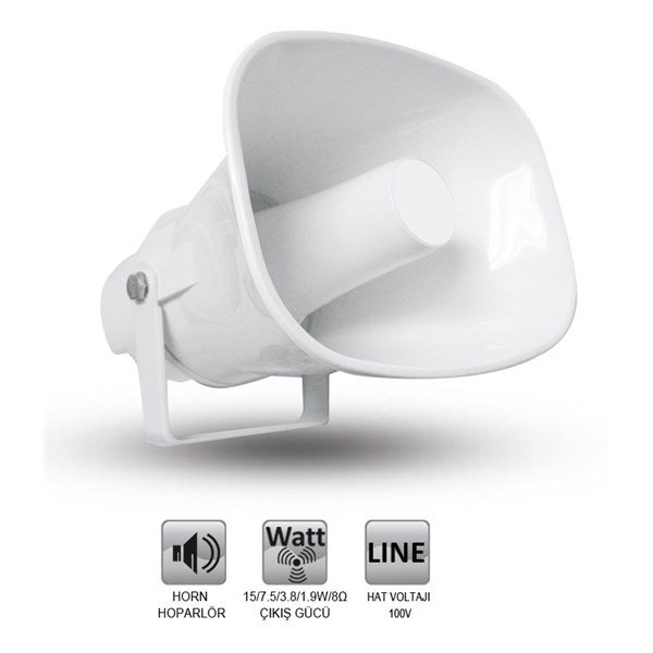 König K 34S Plastik 15w/100v Horn Hoparlör