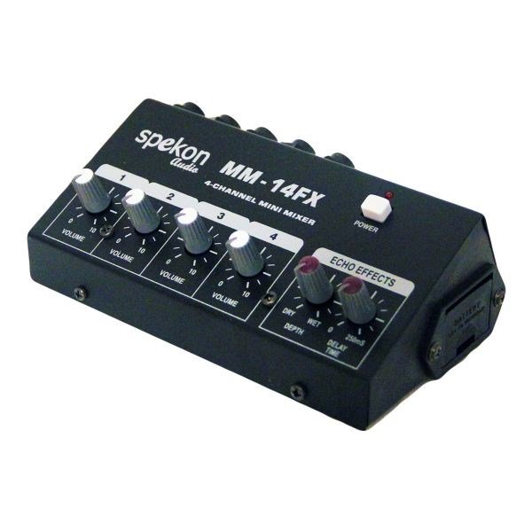 Spekon MM14 FX 4 Kanallı Mikrofon Mikseri