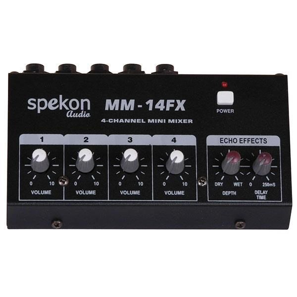 Spekon MM14 FX 4 Kanallı Mikrofon Mikseri