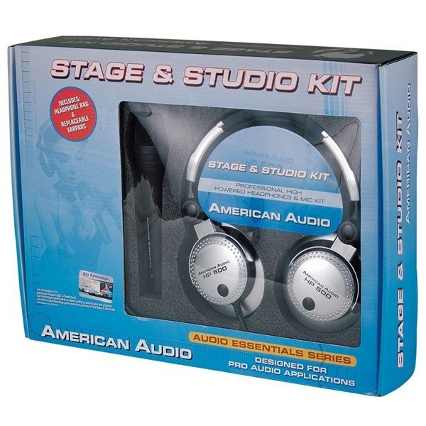 American Audio Stage Studio Kit - DM-502 Mikrofon HP-500 Kulaklık Set