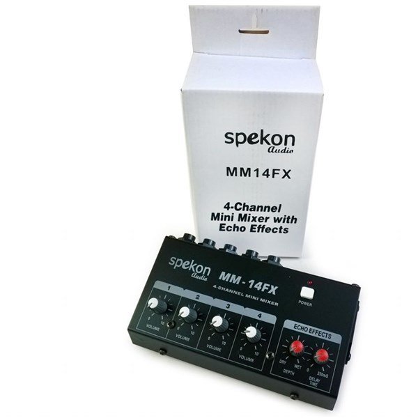 Spekon MM14 FX 4 Kanallı Mikrofon Mikseri