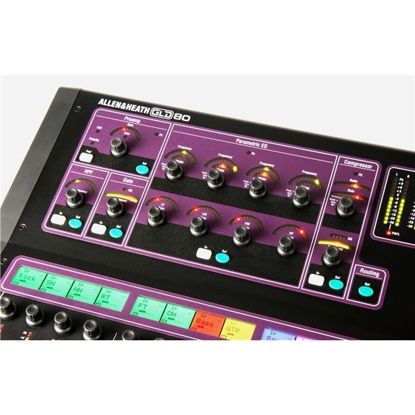 Allen Heath GLD-080 Compact digital mixer: 8 in 10 out, 20 faders
