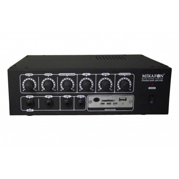 Mikafon B052U - 50W/4 ohm,SD/USB çalar Power Mikser