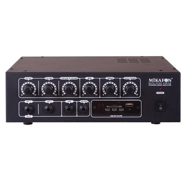 Mikafon B052U - 50W/4 ohm,SD/USB çalar Power Mikser