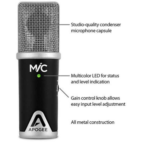 Apogee Mic Cardioit Condansatör Studyo Kayıt Mikrofonu