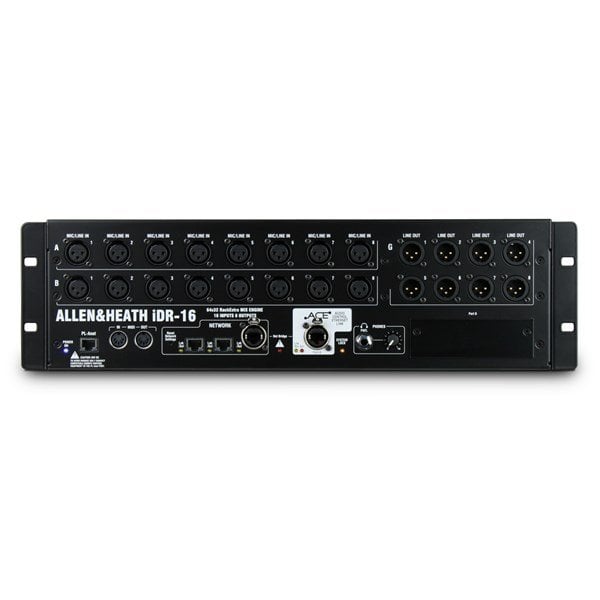 Allen Heath IDR-16 MixRack - Fixed format, 16 mic/line in 8 out