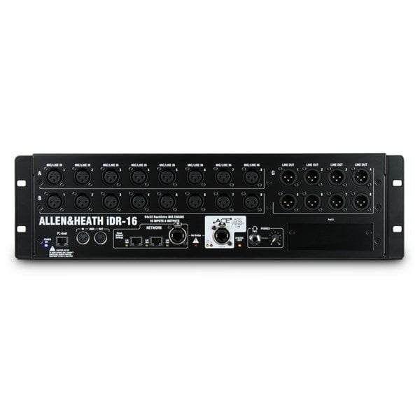 Allen Heath IDR-16 MixRack - Fixed format, 16 mic/line in 8 out