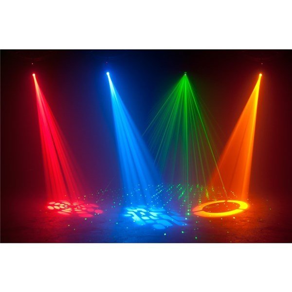 Amerikan Dj Inno Pocket Spot LZR - 12W beyaz LED + 30 mW Yeşil Lazer