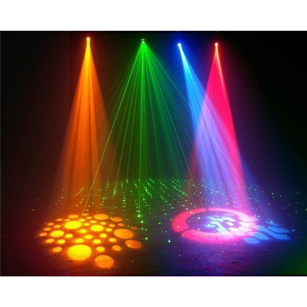 Amerikan Dj Inno Pocket Spot LZR - 12W beyaz LED + 30 mW Yeşil Lazer
