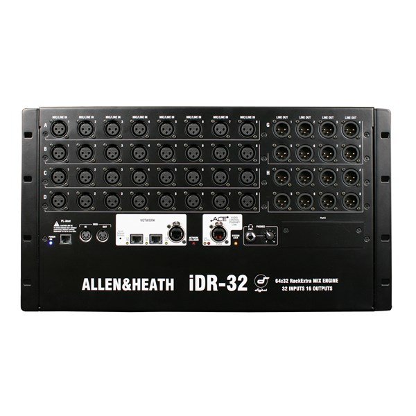 Allen Heath IDR-32 MixRack Fixed format, 32 mic/line in 16 out